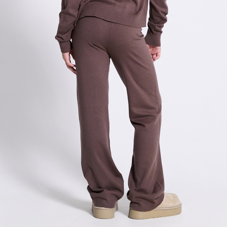 Knit soft pants "Jolina star" Brown
