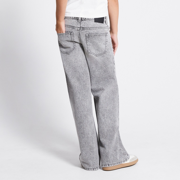 Mid waist wide jeans "Optiwide star" Grey