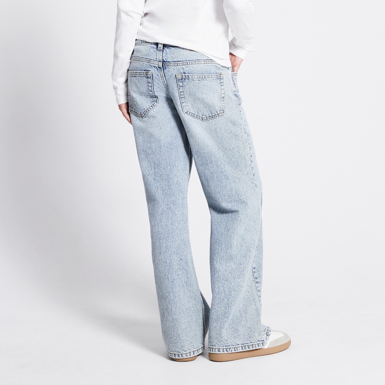 Mid waist wide jeans "Optiwide star" Light used