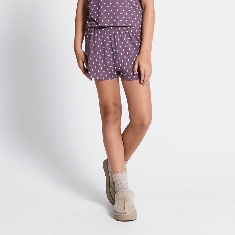 Soft shorts "Hedvig printed star" Purple