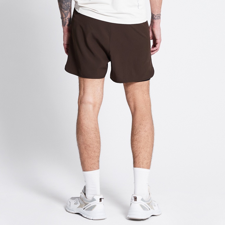 Training shorts "Pace"  Dark Brown
