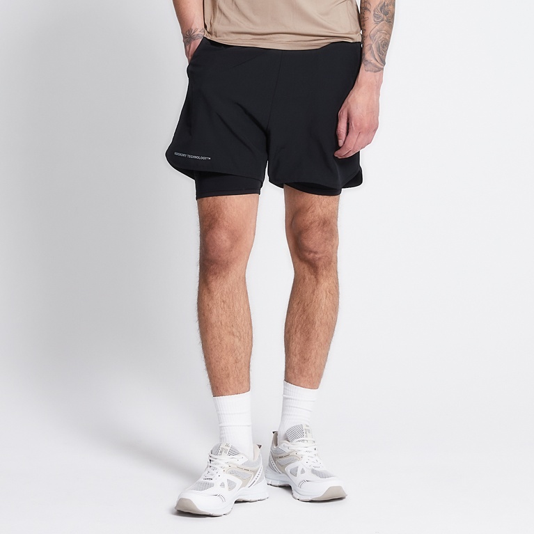 Training shorts "Pace"  Black-Black