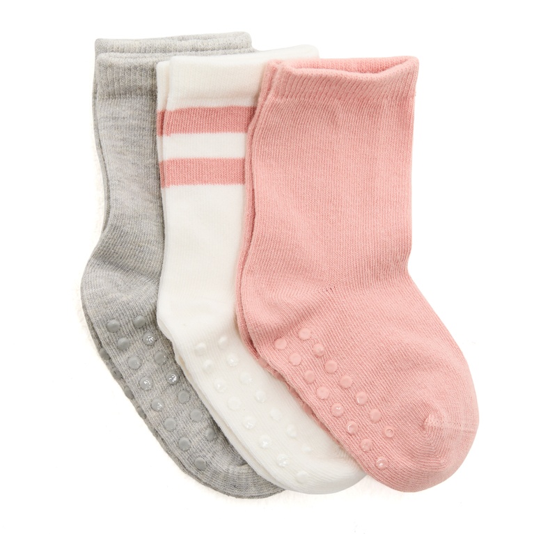 Socks 3-pack "Toddler" powder pink