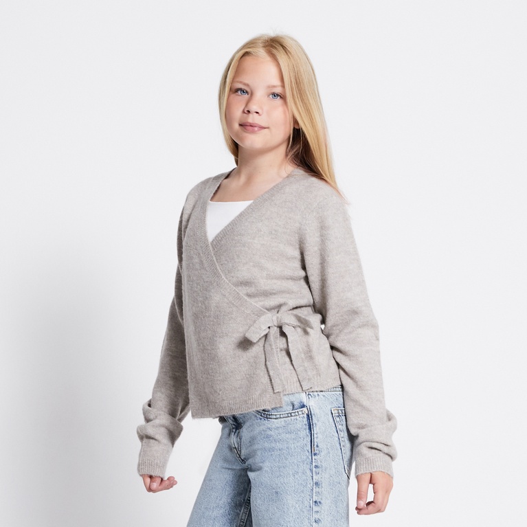 Wrap knit sweater "Bettan" Beige 3