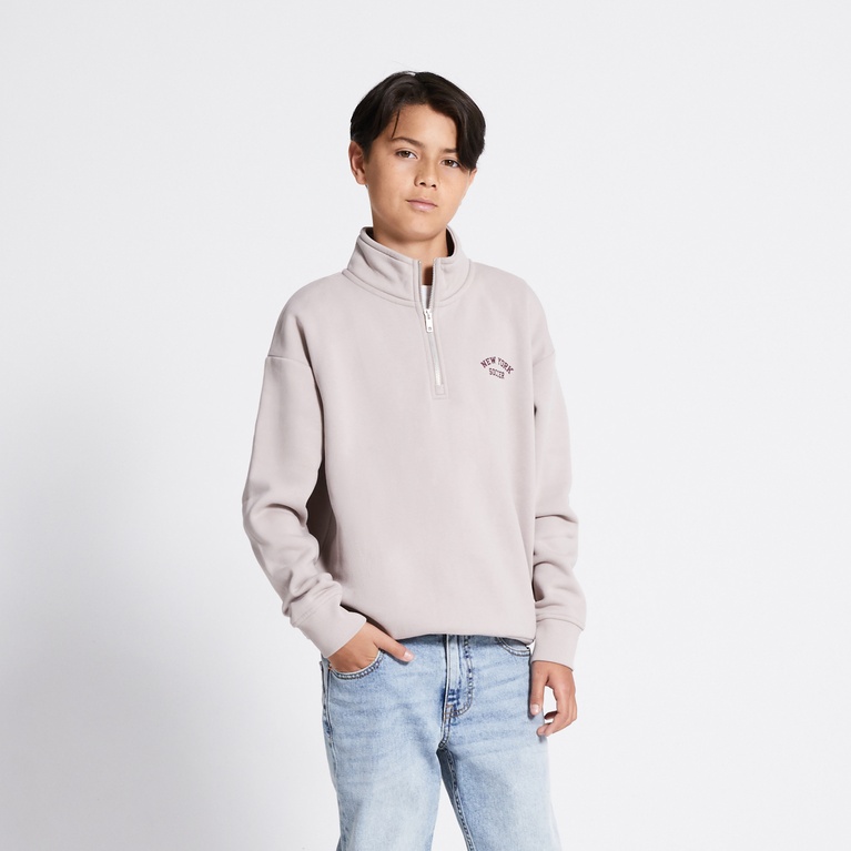 Half-zip sweatshirt "Clarkson" Beige