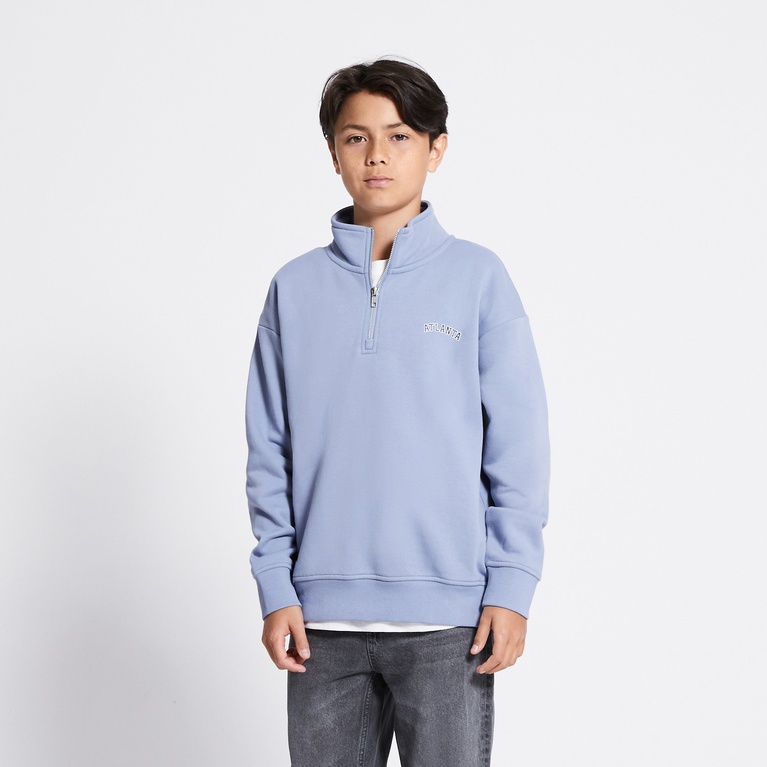 Half-zip sweatshirt "Clarkson" Light blue