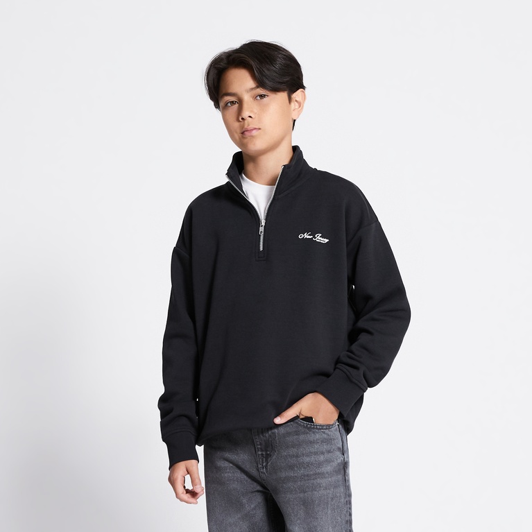 Half-zip sweatshirt "Clarkson" Black 2