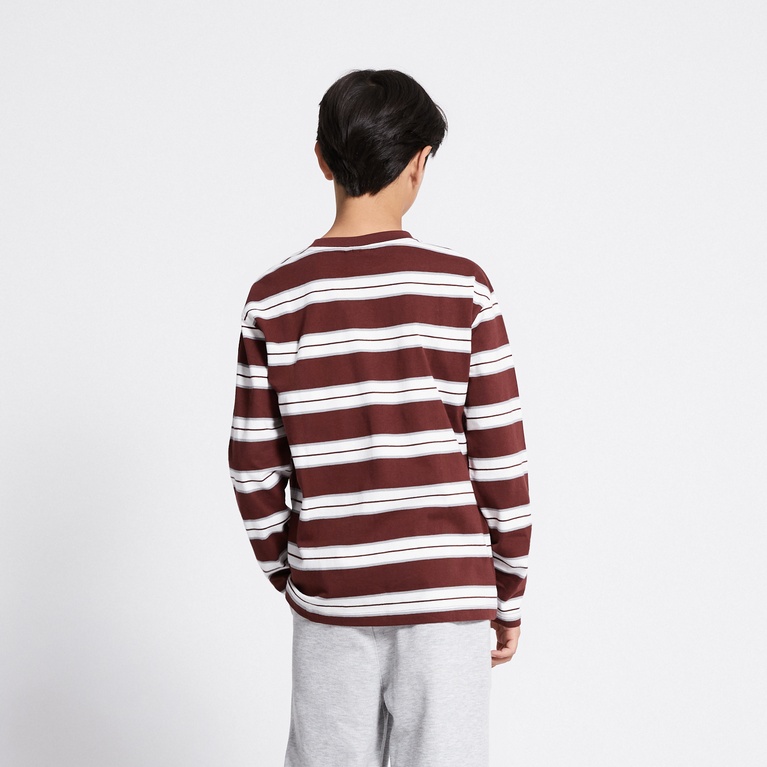 Long sleeve tee "Eliot" Dark Burgundy