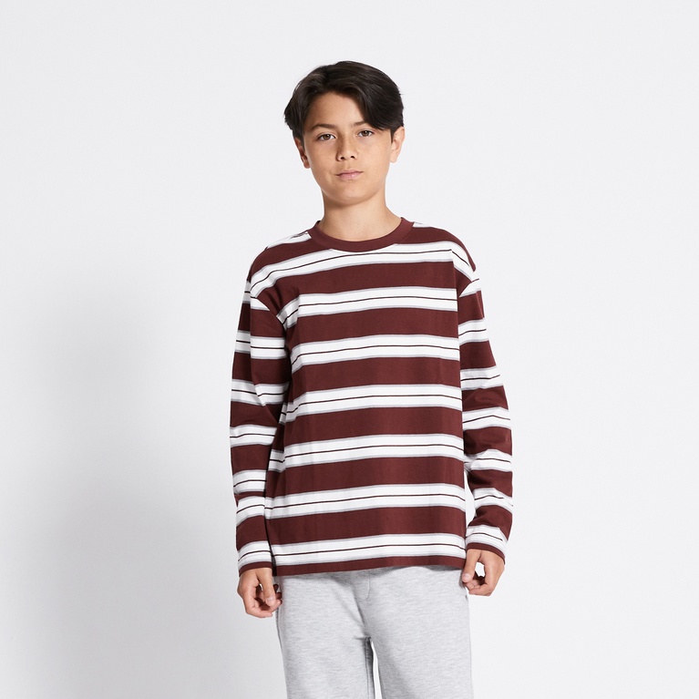 Long sleeve tee "Eliot" Dark Burgundy