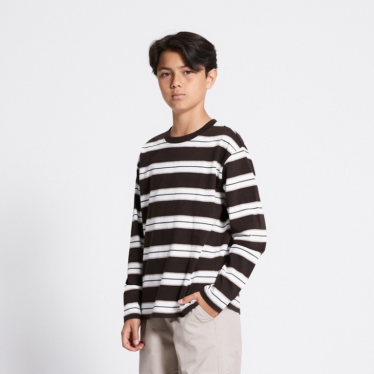 Long sleeve tee "Eliot" Brown