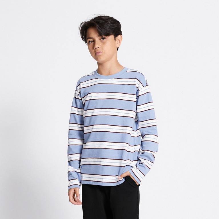 Long sleeve tee "Eliot" Blue