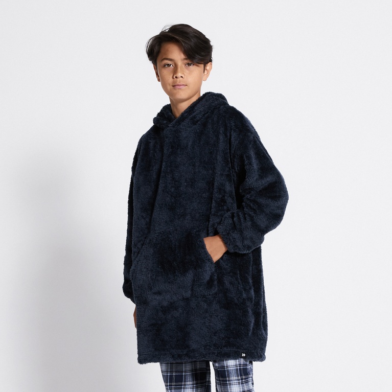 Pile hoodie "Furudal" Navy