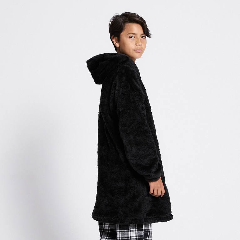 Pile hoodie "Furudal" Black