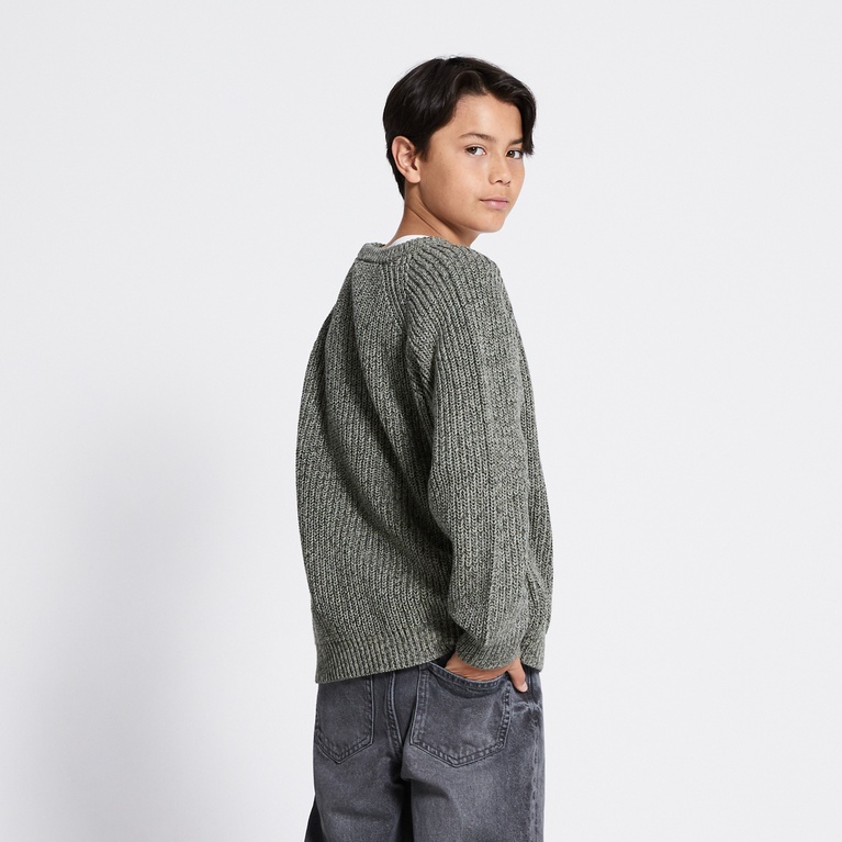 Knit sweater "Rob star" Dark Green