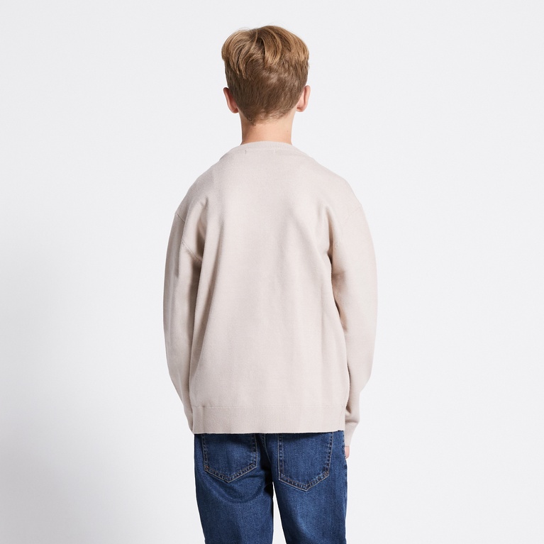 Fine-knit sweater "Ruben star" Beige