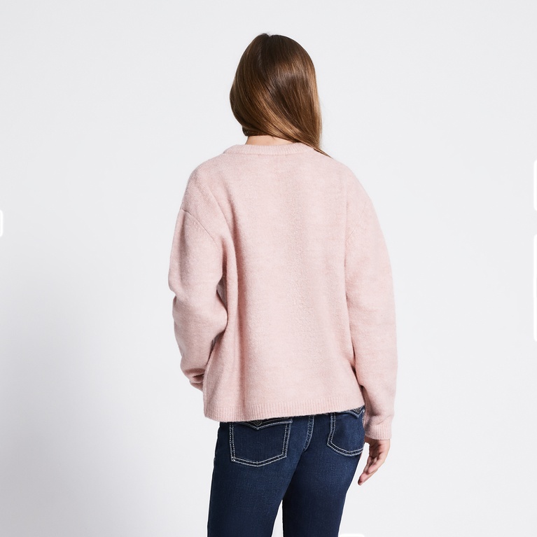Basic knit sweater "Sadie star" Pink