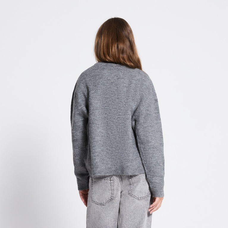 Basic knit sweater "Sadie star" Dark Grey