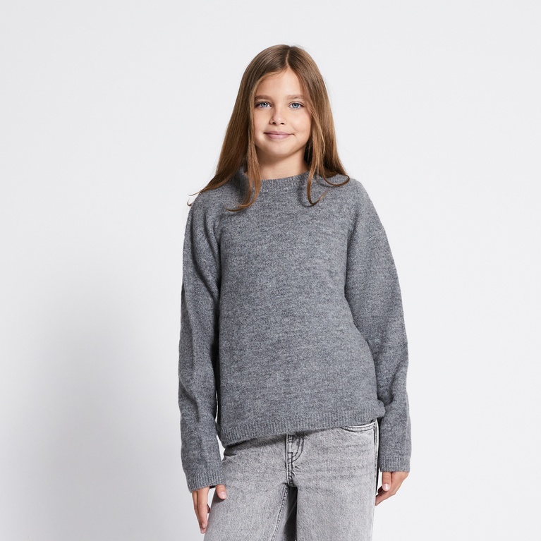 Basic knit sweater "Sadie star" Dark Grey