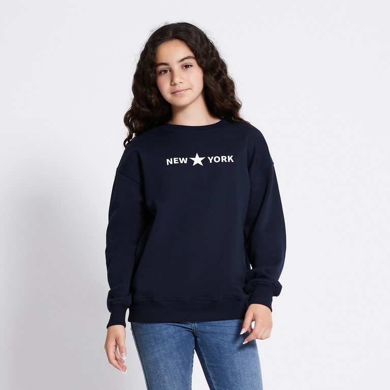Printed sweatshirt "Vilma" Navy 4