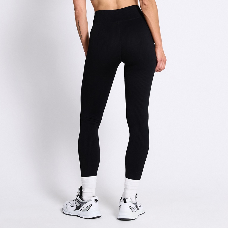 Ribbed training tights "Epic Tights Seamless" Black-Black