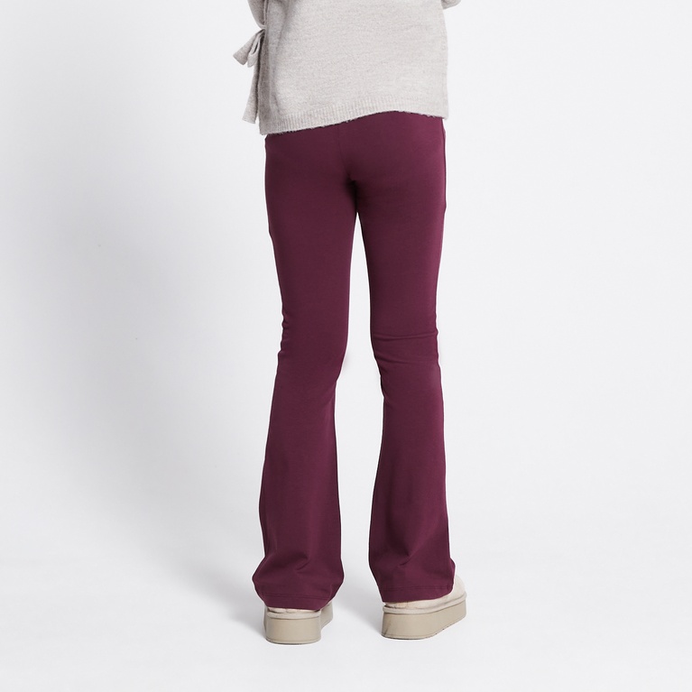 Basic Flare tights "Malva star" Light Burgundy