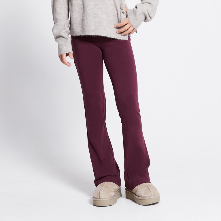 Basic Flare tights "Malva star" Light Burgundy
