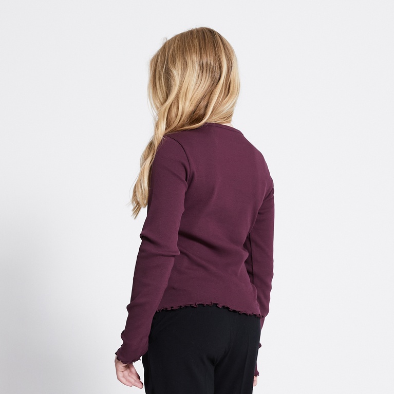 Long sleeve top "Evy" Light Burgundy