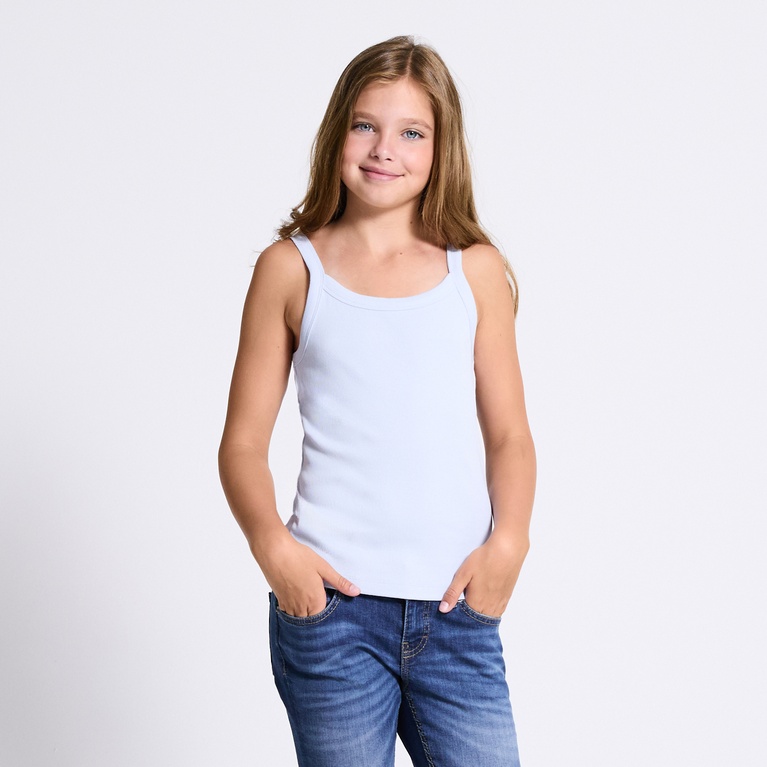 Ribbed singlet "Mikaela star" Sky Blue