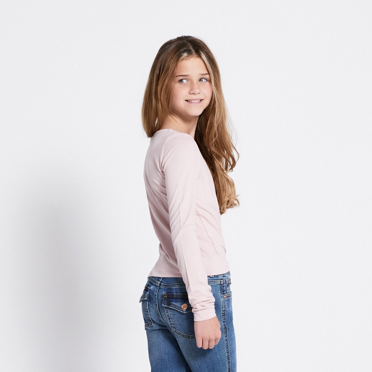 Long sleeve lace top "Agda" Pink