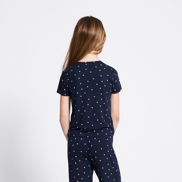 Soft tee "Hannie printed star" Navy