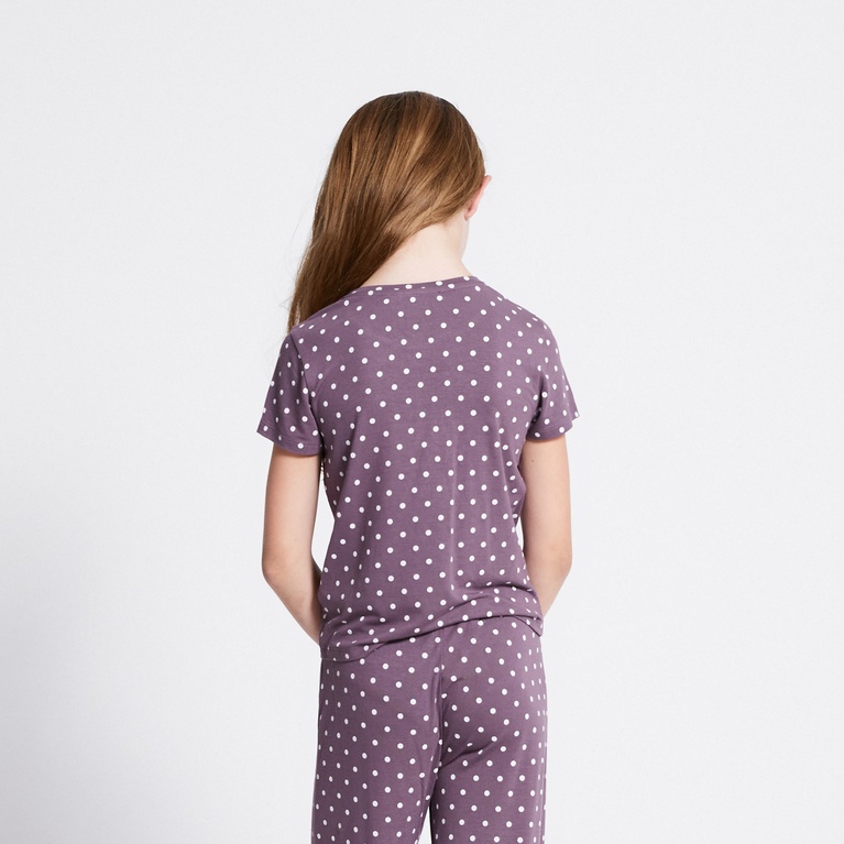 Soft tee "Hannie printed star" Purple