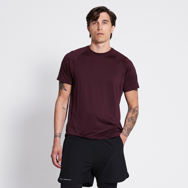 Training tee "Ms Run Tee 2.0"  Aubergine