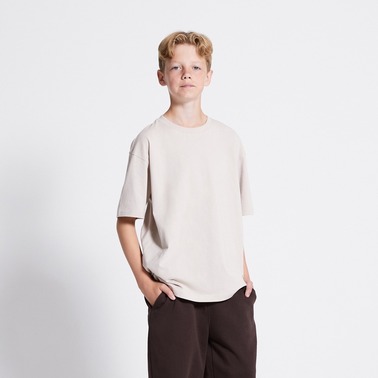 Heavy Tee "William star" Beige 3