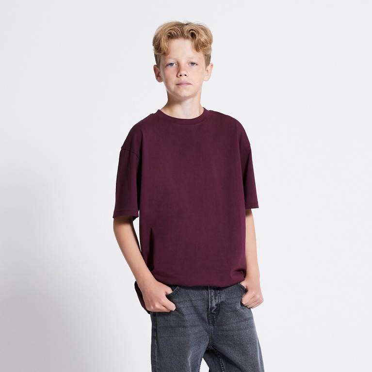 Heavy Tee "William star" Light Burgundy