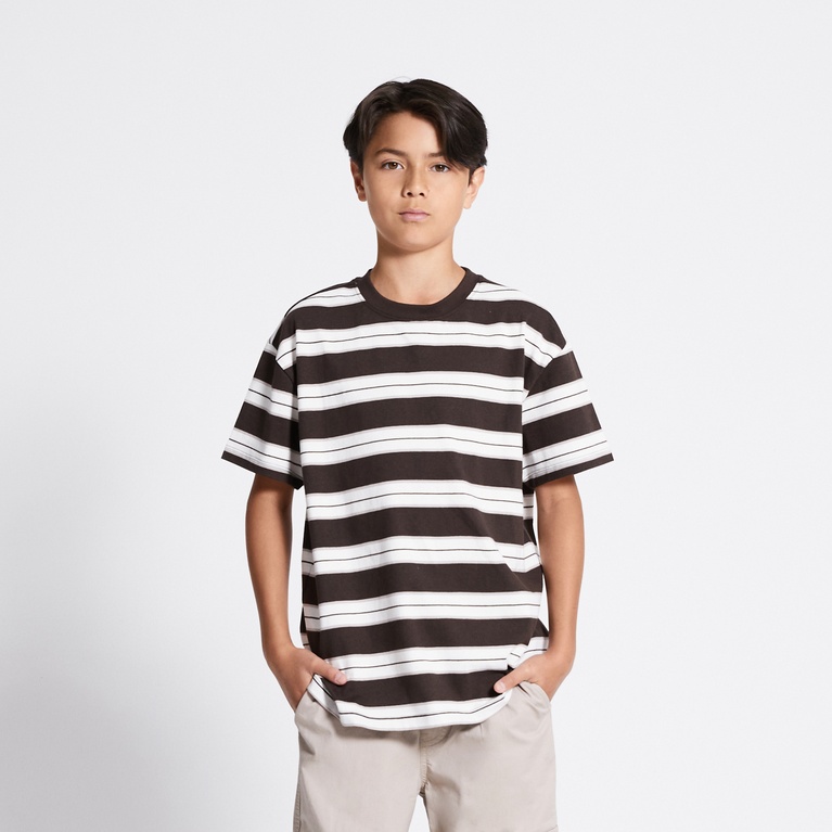 Striped Tee "Wilson stripe" Brown