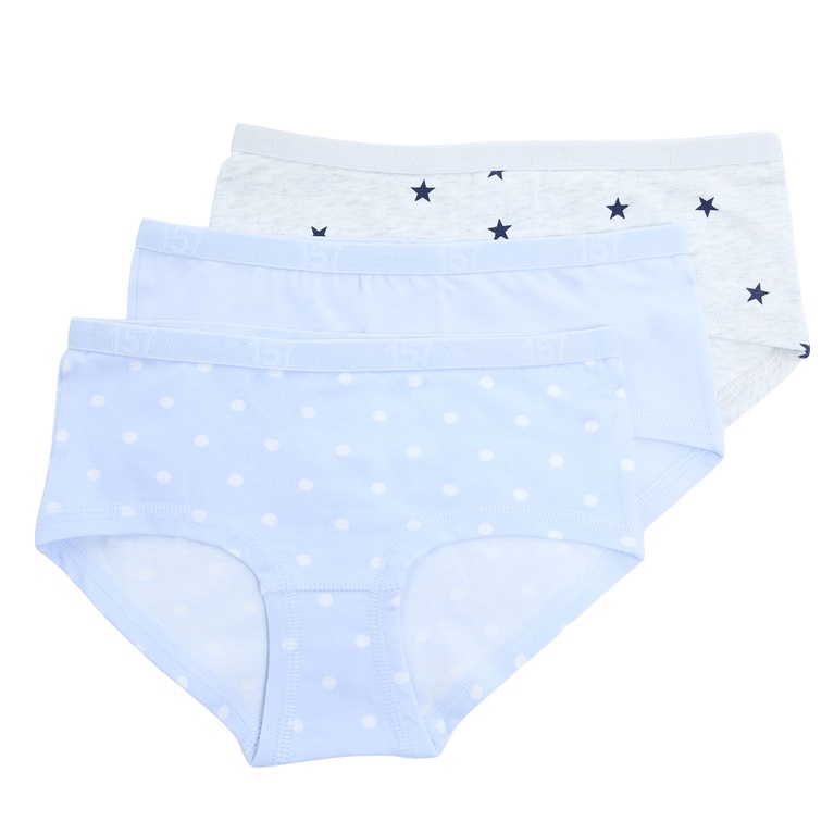 3-pack hipster briefs "Edith star" Blue