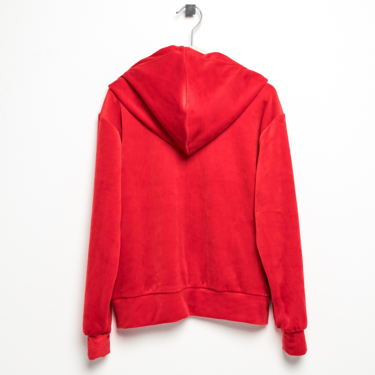 Velours-Kapuzenpullover "Ellie star"