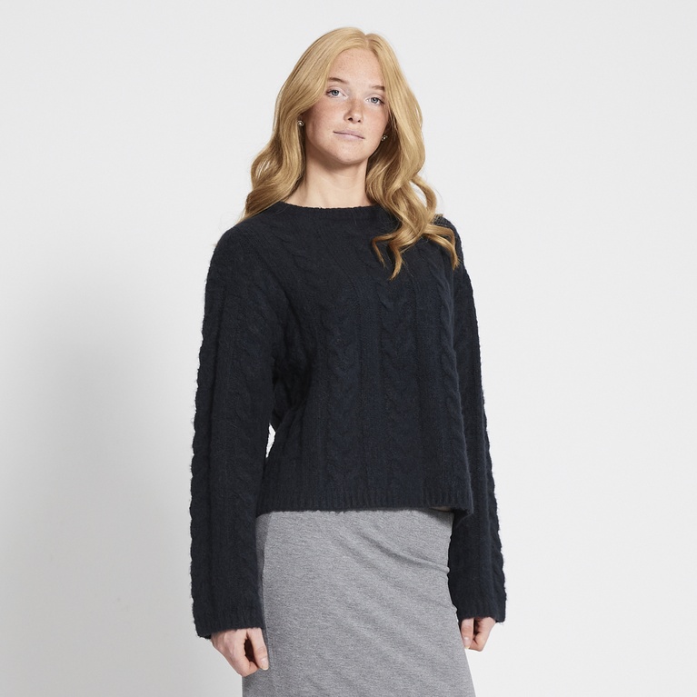 Flettestrikket genser "Boxy Cable Sweater" Flettestrikket genser "Boxy Cable Sweater"