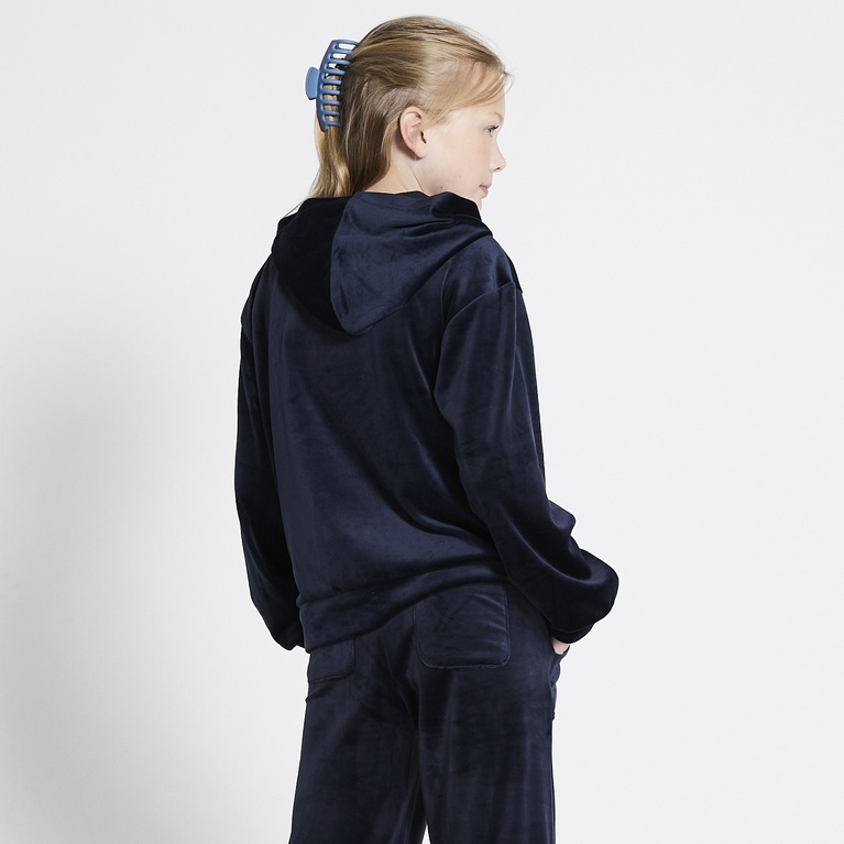 Velours-Kapuzenpullover "Ellie star"