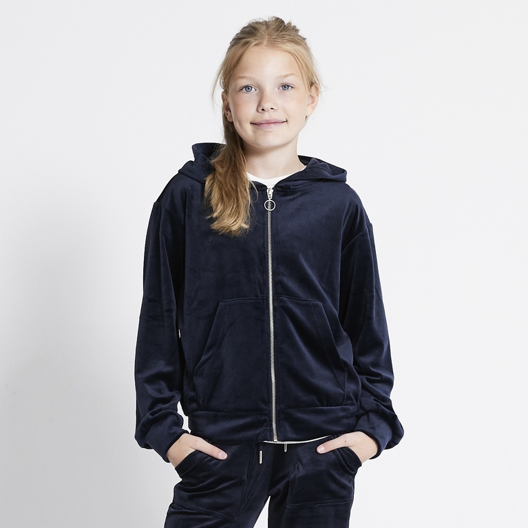 Velours-Kapuzenpullover "Ellie star"