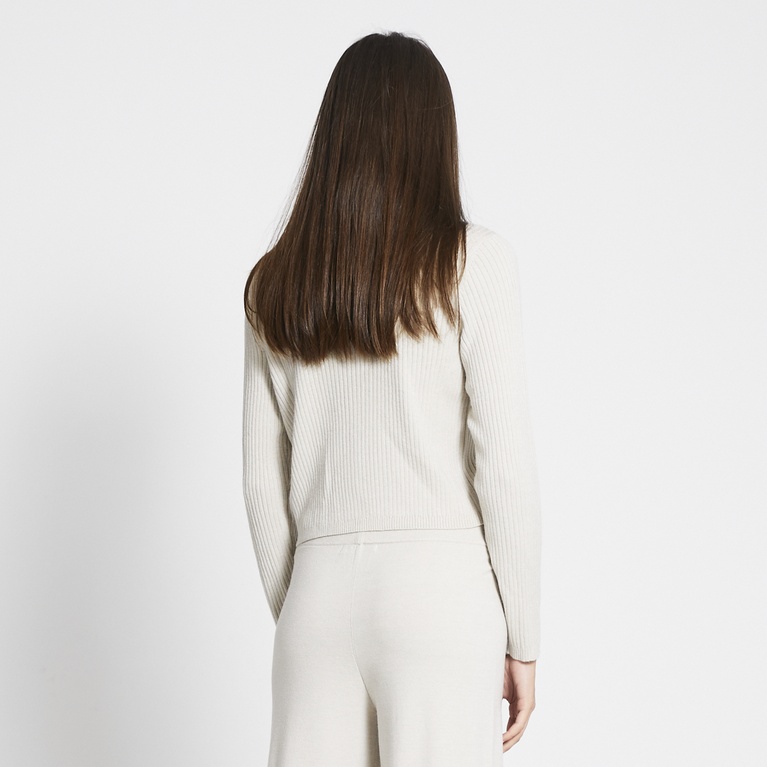 Rib-knit cardigan "Jannike"