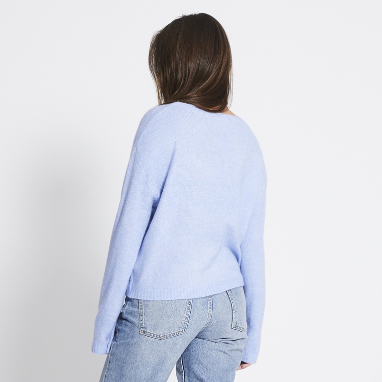 Basic v-neck knit sweater "Louise"