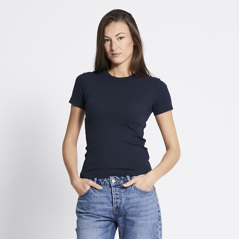 Geripptes Top "Alvia Rib Top" Geripptes Top "Alvia Rib Top"