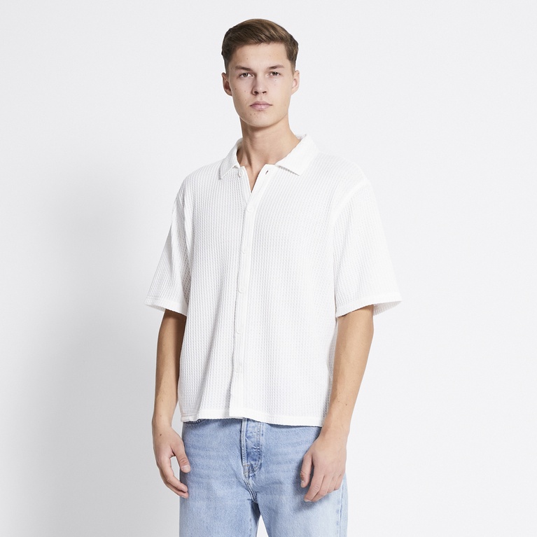 Kortärmad skjorta "Smith waffle"