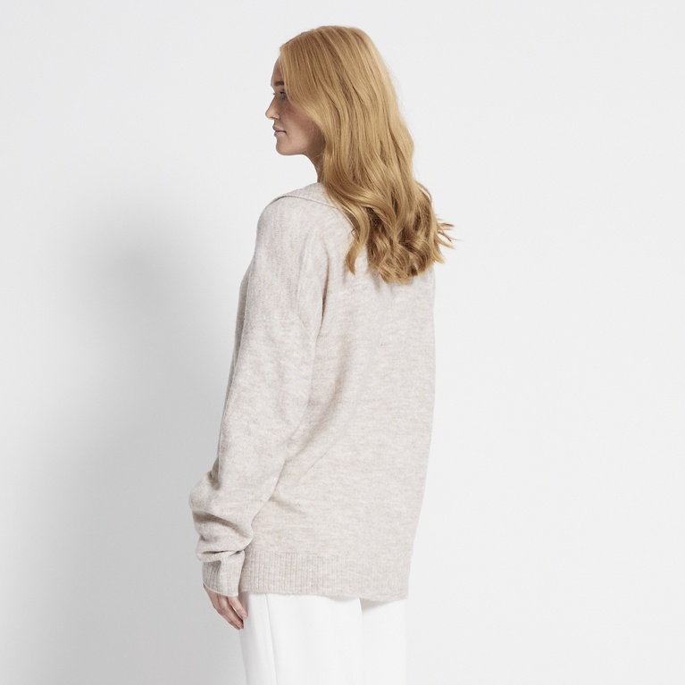 V-neck knit sweater "Josephine"