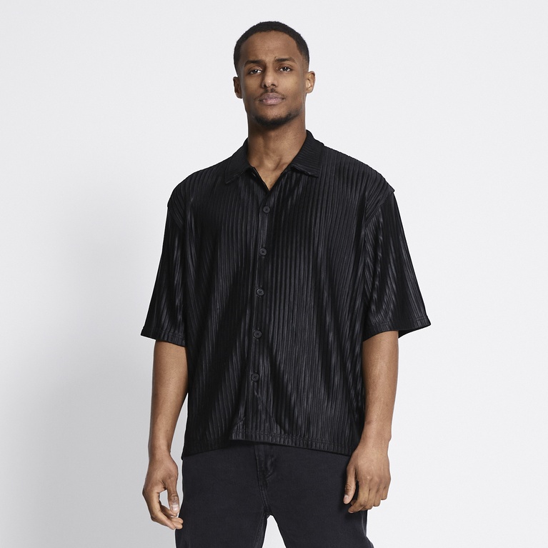 Short sleeve shirt Smith pleated