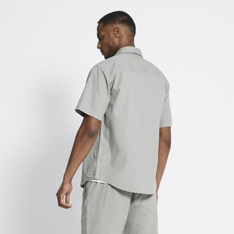 Short sleeve linen blend shirt "Isak"