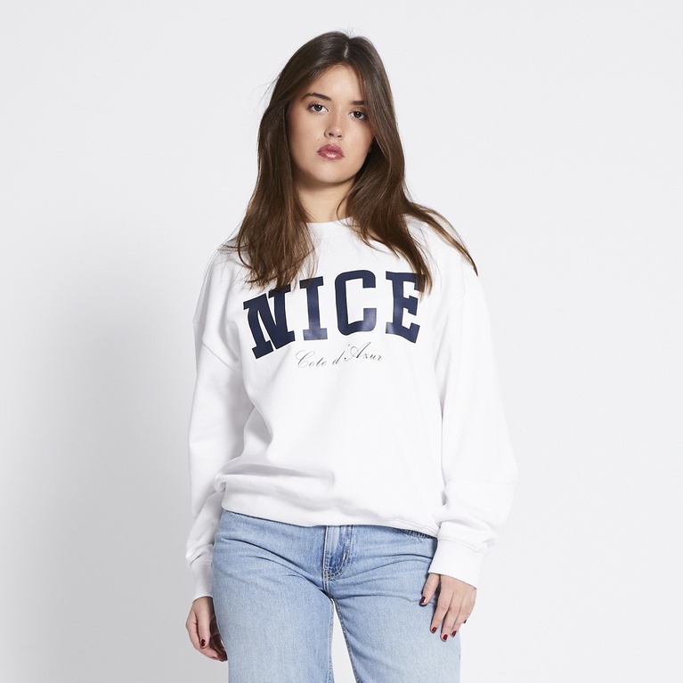 Bedrucktes Sweatshirt "New Crew Print" Bedrucktes Sweatshirt "New Crew Print"