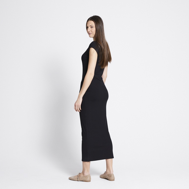 Geripptes Kleid "Cap sleeve dress" Geripptes Kleid "Cap sleeve dress"