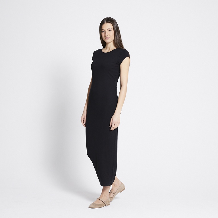 Geripptes Kleid "Cap sleeve dress" Geripptes Kleid "Cap sleeve dress"
